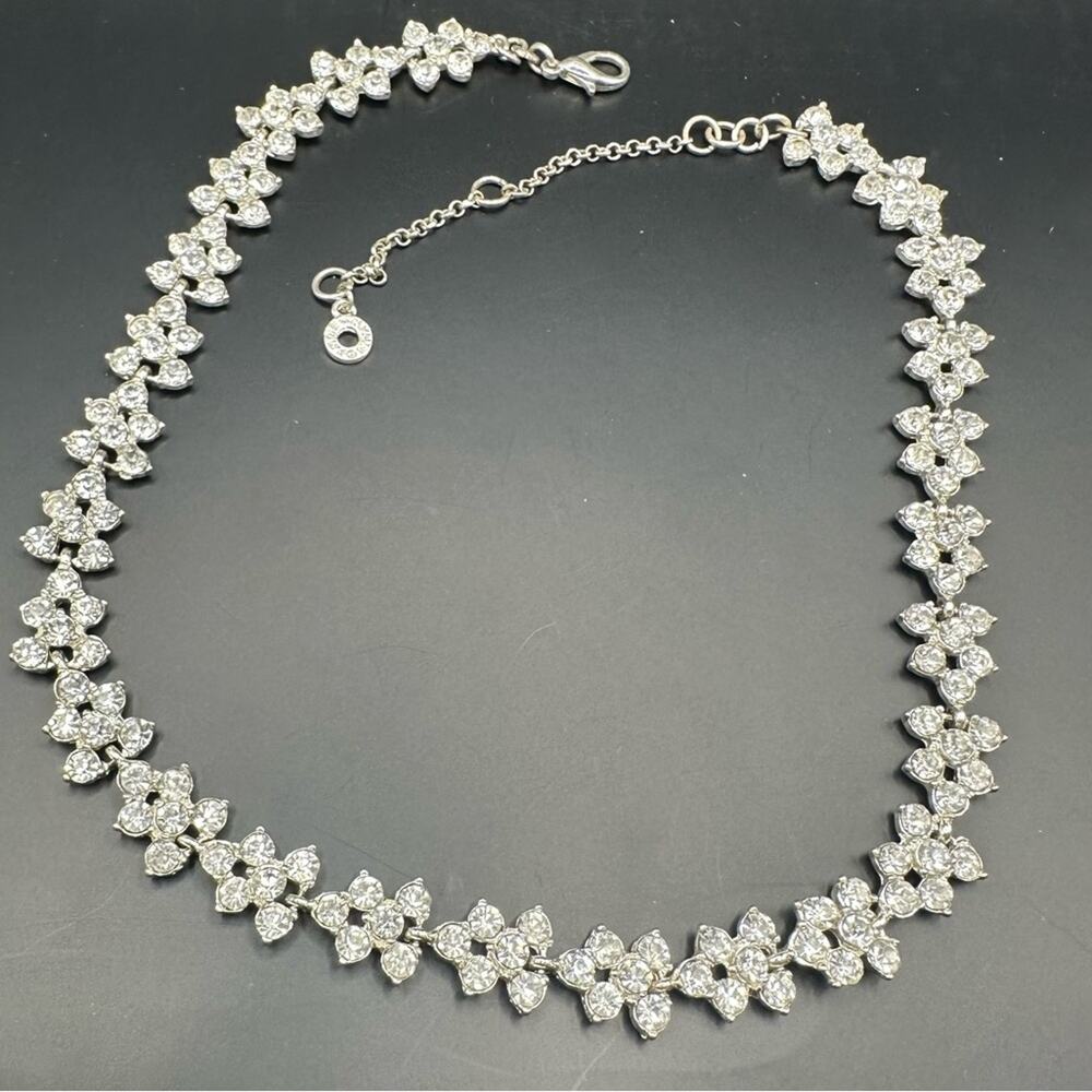 Ann Klein Rhinestone Necklace Statement Bridal Formal Evening Elegant 16" to 20"